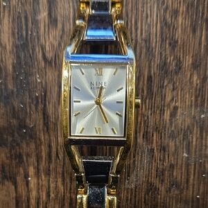 Gold and Black Nine & Co. Watch